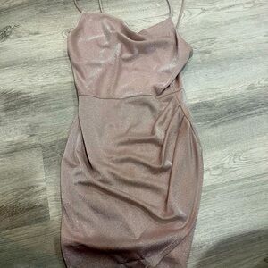 Sparkley light pink dress